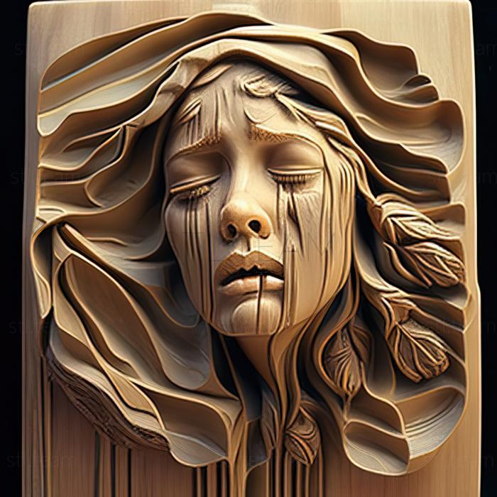3D модель Джуді Баттерсон, американська художниця (STL)